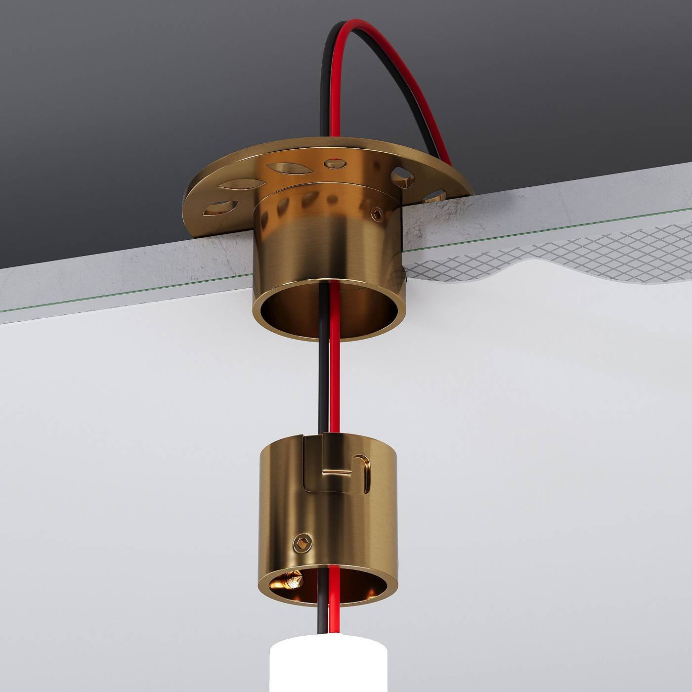 Встраиваемое крепление для круглого гибкого Elektrostandard Full light Встраиваемое крепление для круглого гибкого неона Full light латунь (FL 2860), арт. A070756