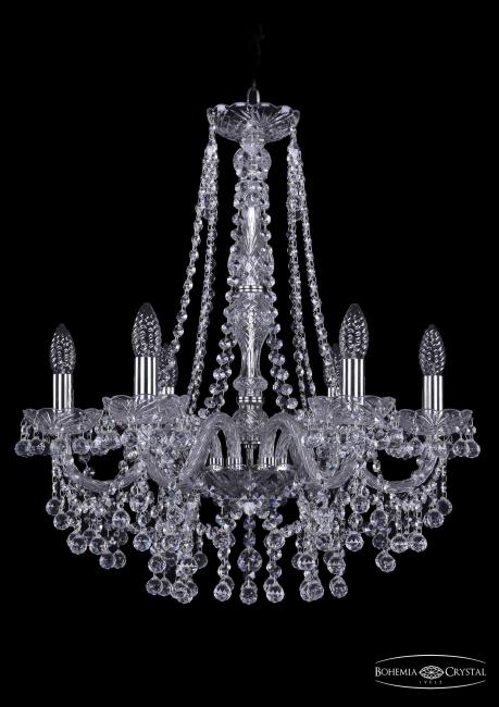 Подвесная хрустальная люстра 1409 Bohemia 1409/6/195/h-63 Ni