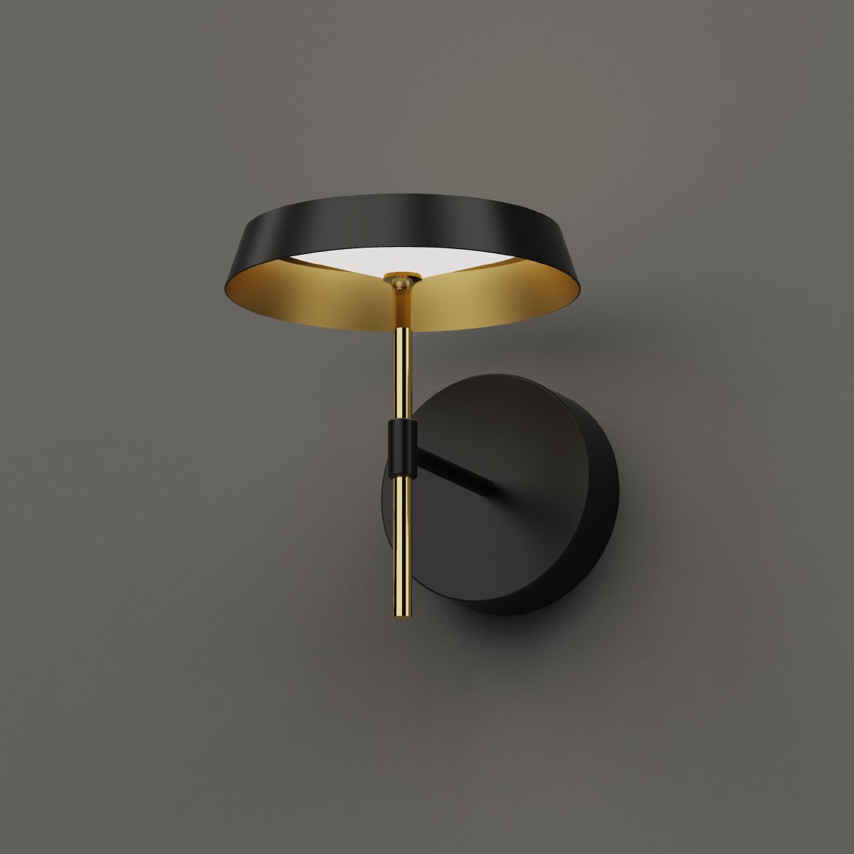 MB18001061-1A black/gold Настенное бра Delight Collection MD18001062 MB18001061-1A black/gold