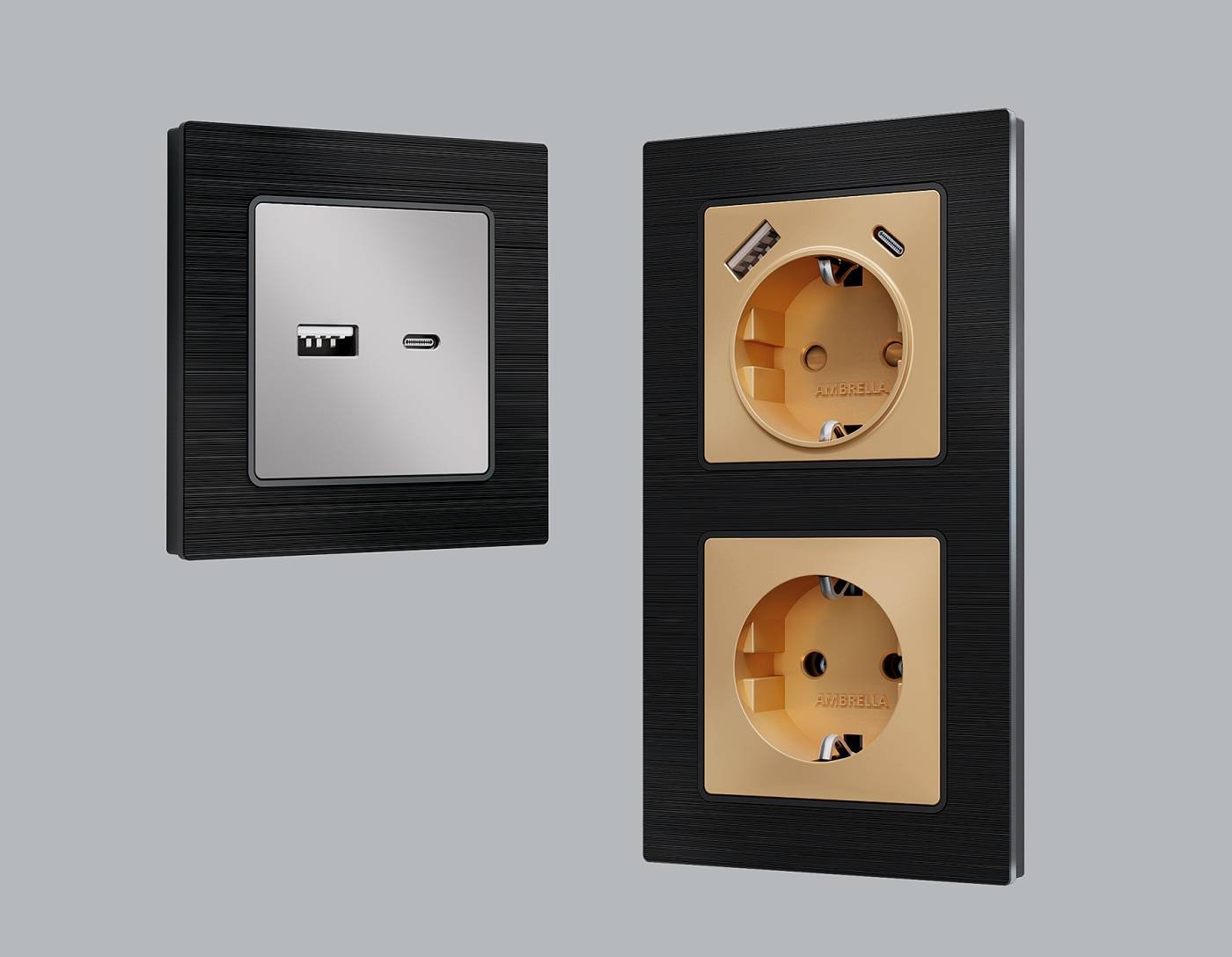 Рамка Ambrella Volt Platos Металл AF550504