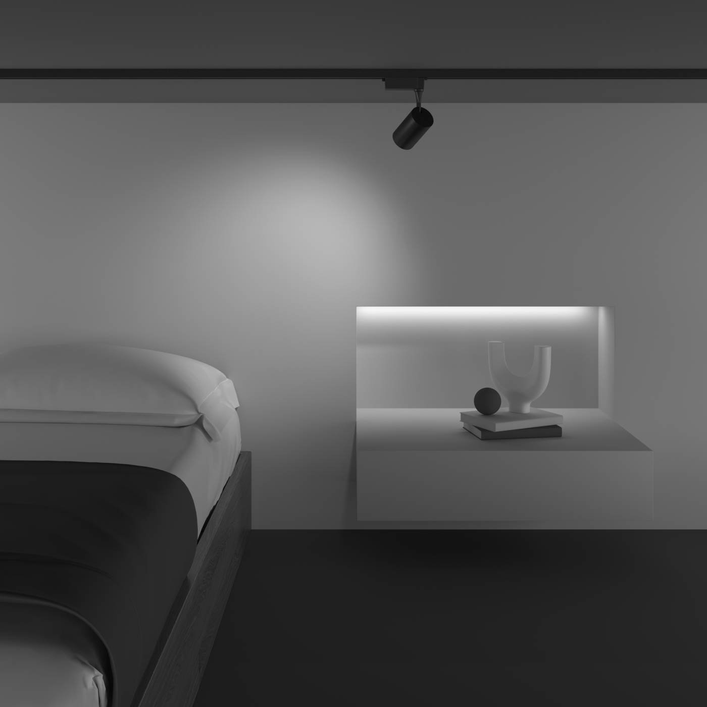 TR003-1-6W3K-W-B Трековый светильник Maytoni Vuoro Unity TR003-1-6W3K-W-B