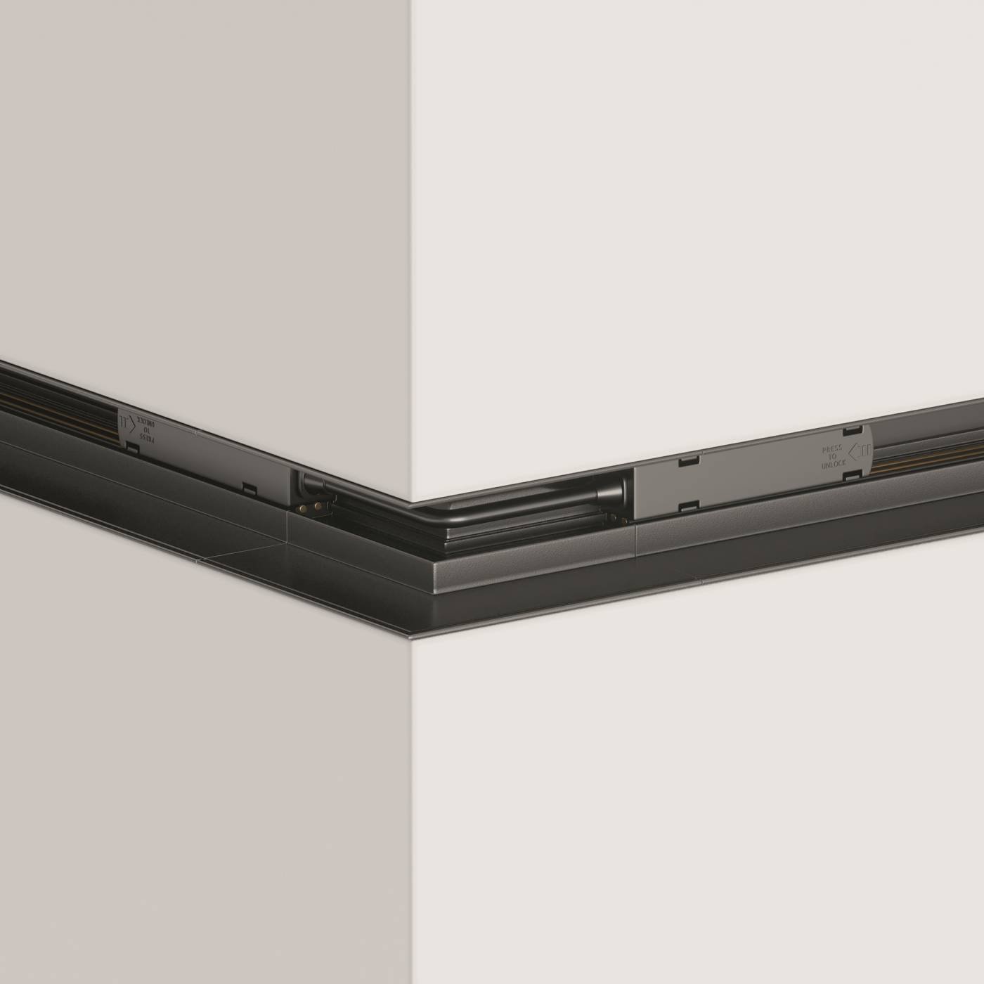 TRA004OCL-22B Угловой внешний коннектор для встраиваемого магнитного шинопровода Maytoni Accessories for tracks TRA004OCL-22B