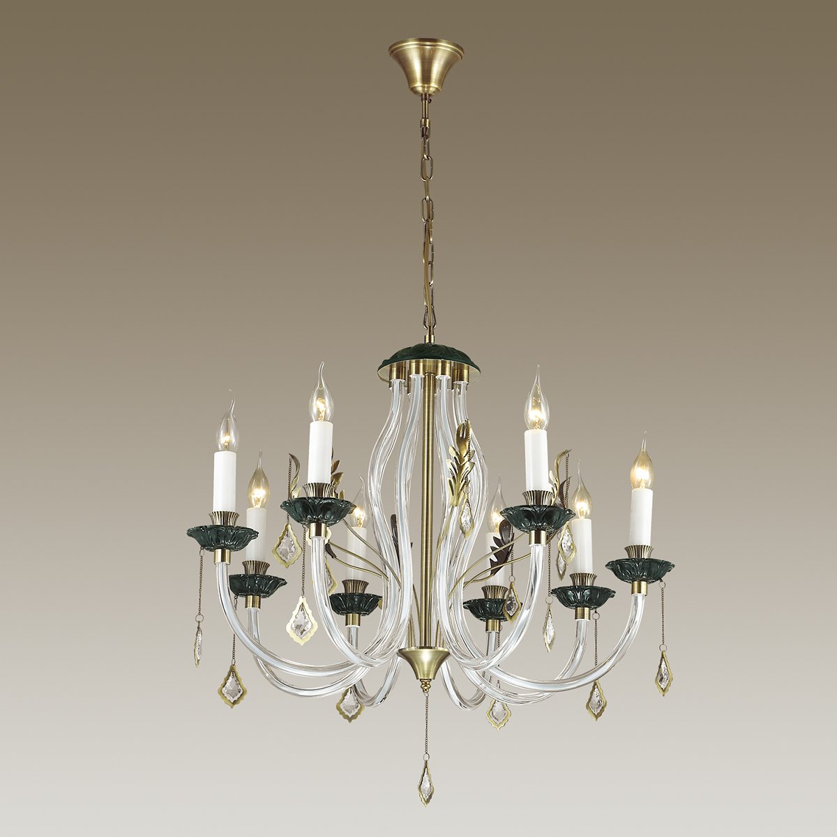 3985/8 Подвесная хрустальная люстра Arizzi Odeon Light 3985/8