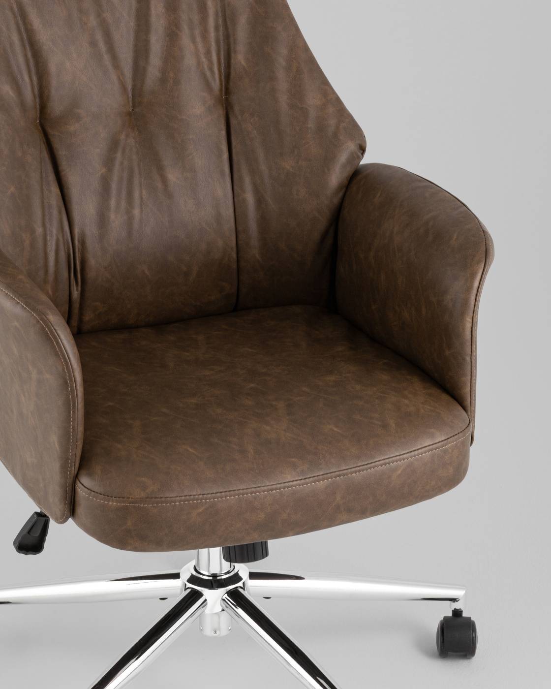 Офисное кресло Stool Group YF-0515 FH-65 brown retro