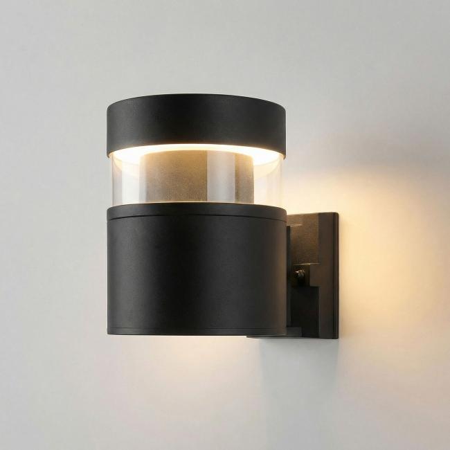 1530 TECHNO LED 3000K чёрный Уличный настенный светильник Elektrostandard Techno 1530 TECHNO LED 3000K чёрный