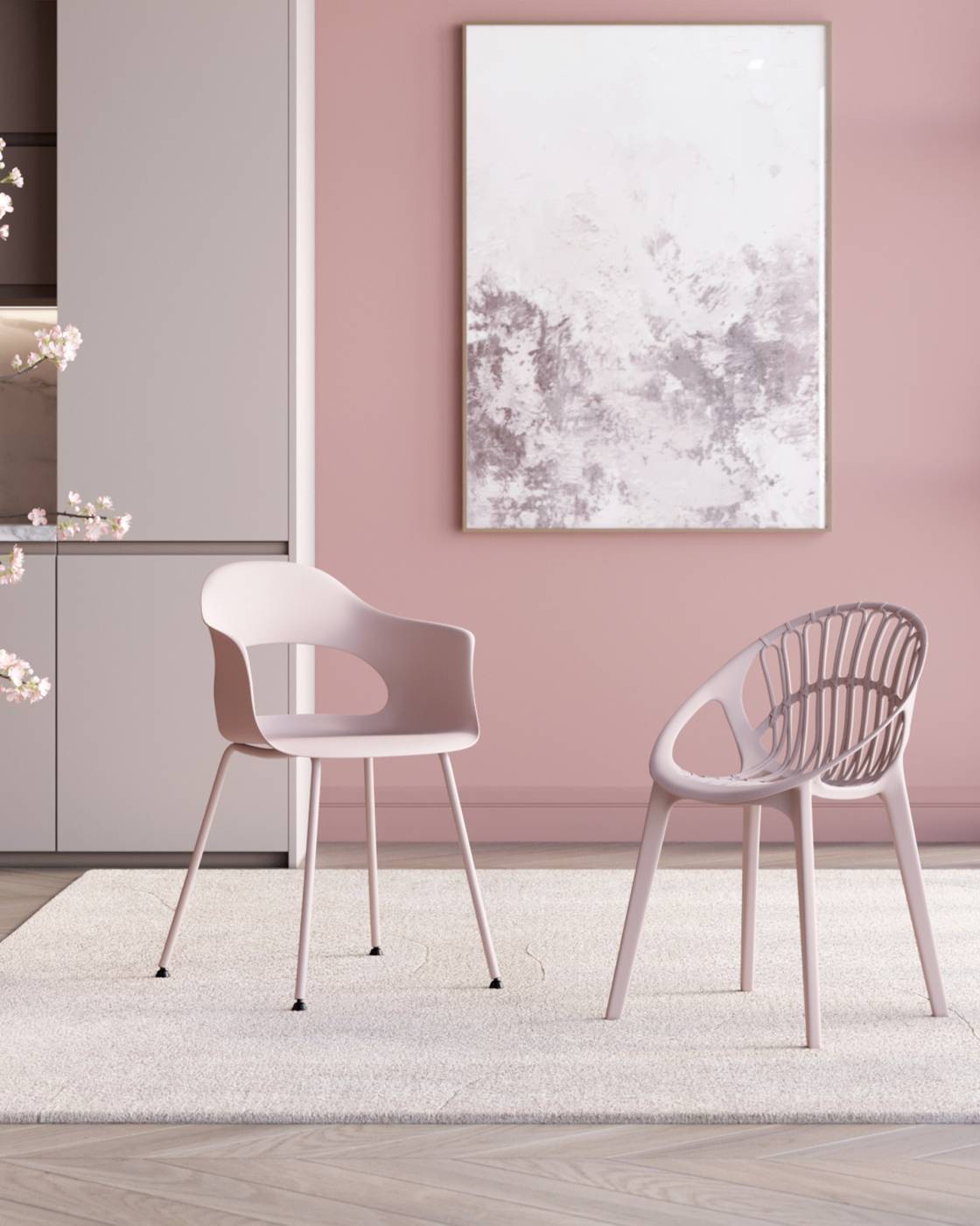 Стул пластиковый Stool Group Lady SL-7018K cream 90574