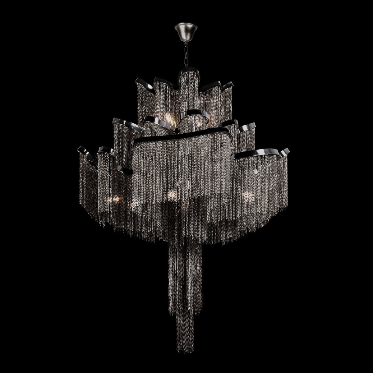 10208/1000 Gunmetal Подвесная люстра Stream Loft It 10208/1000 Gunmetal
