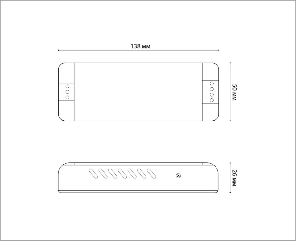 M04-513 ITA-24V-100W Блок питания к светодиодным лентам M04-509/510/511/512 Italline M04-513 ITA-24V-100W