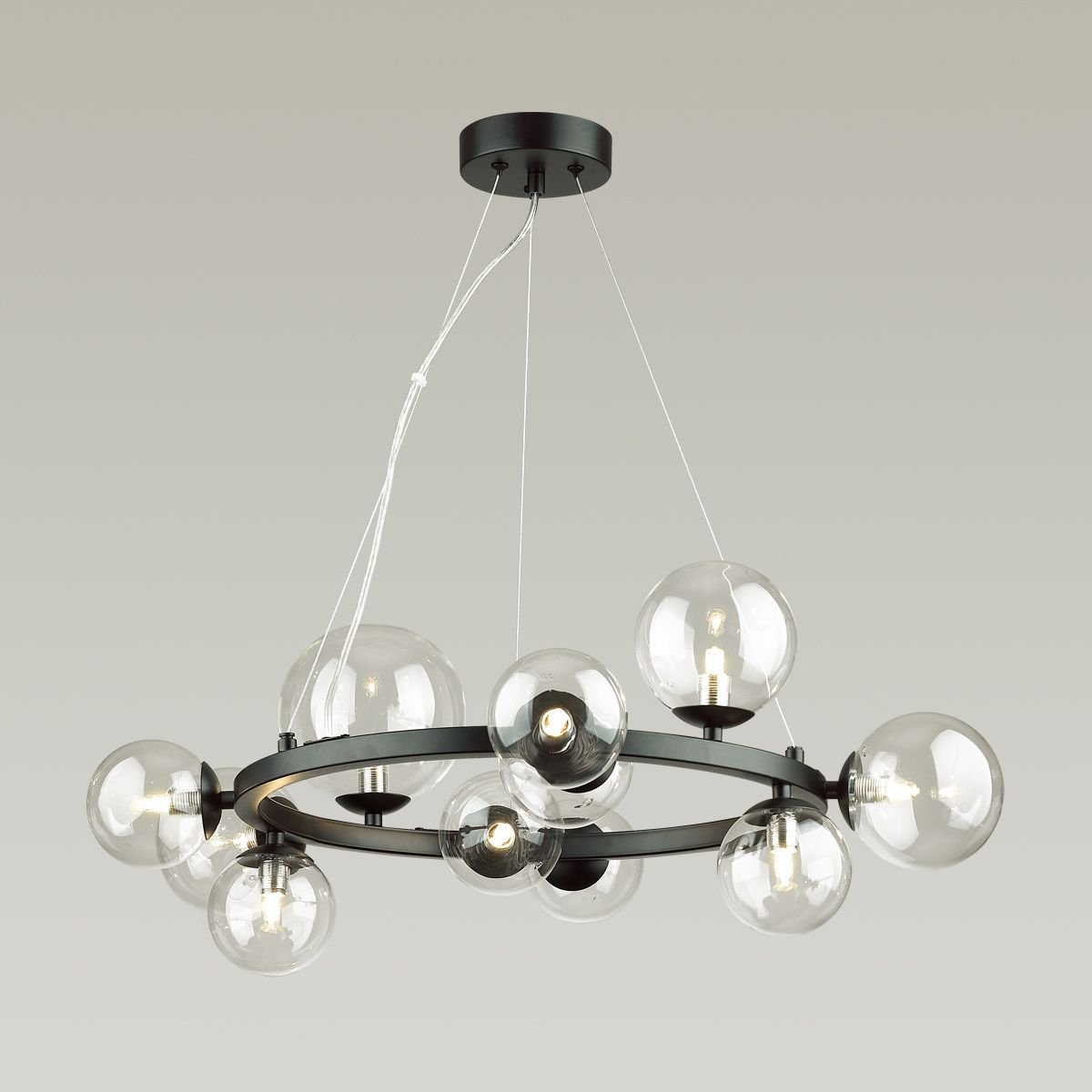 OMG1075R black/clear Подвесная люстра Delight Collection Art Deco Bubble OMG1075R black/clear