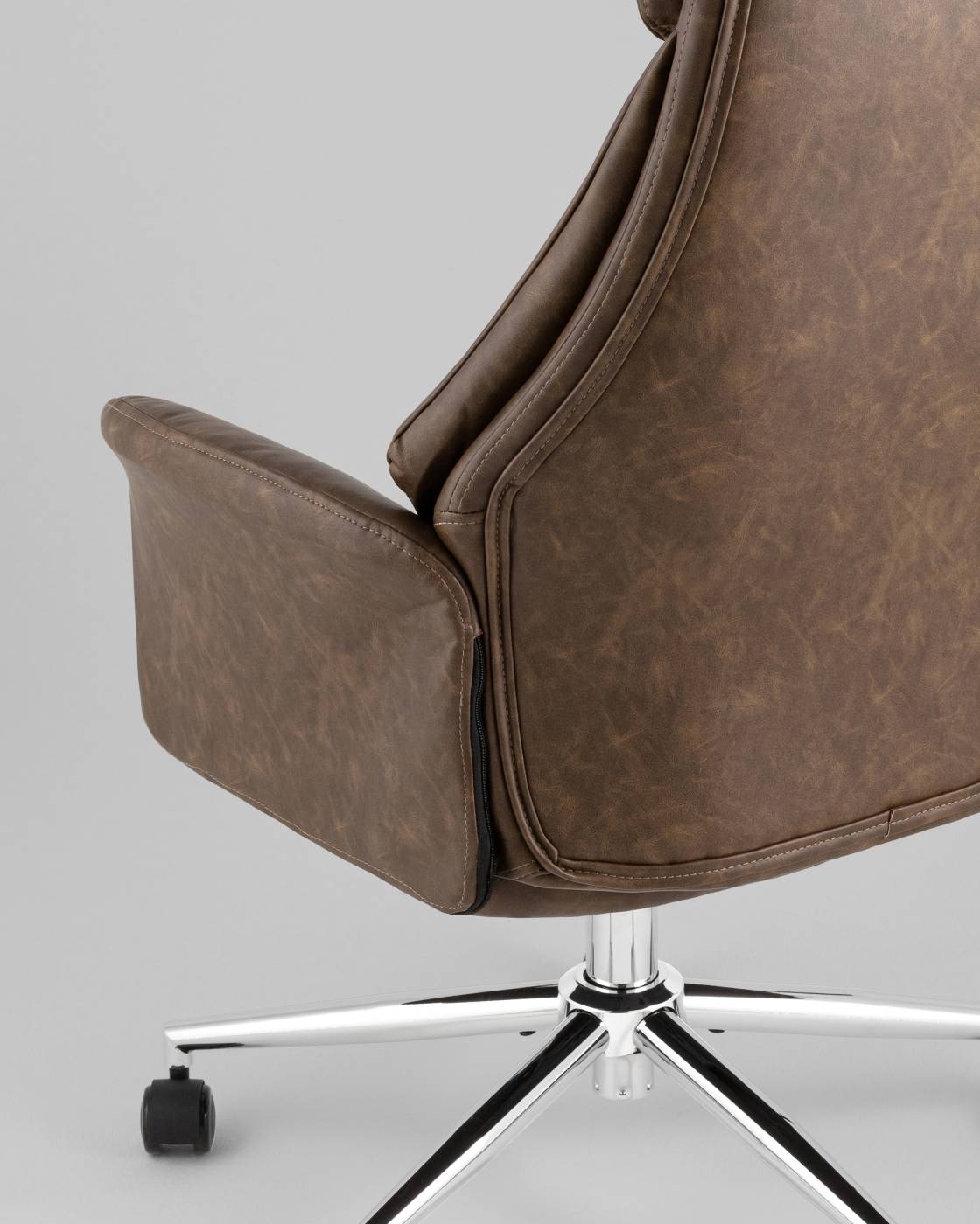 Офисное кресло Stool Group YF-0515 FH-65 brown retro