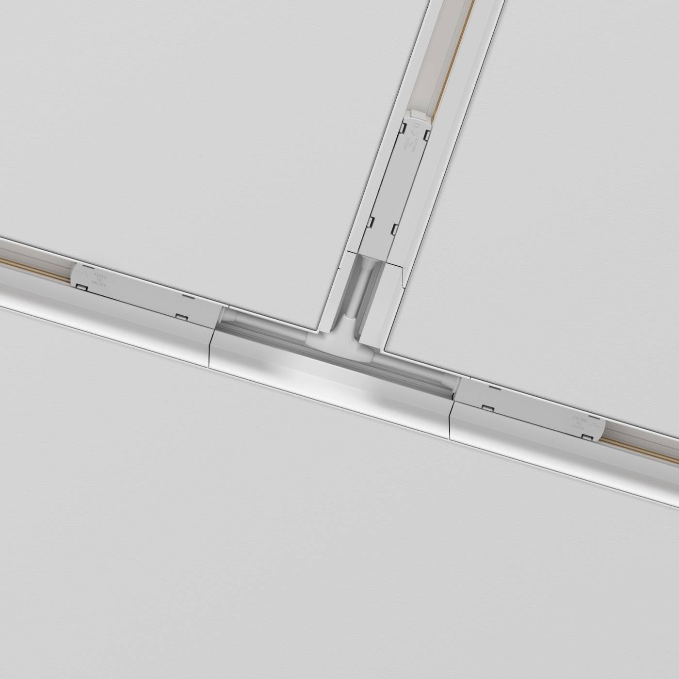 TRA010CT-42W Коннектор Т-образный Gravity встраиваемый Maytoni Accessories for tracks Gravity TRA010CT-42W