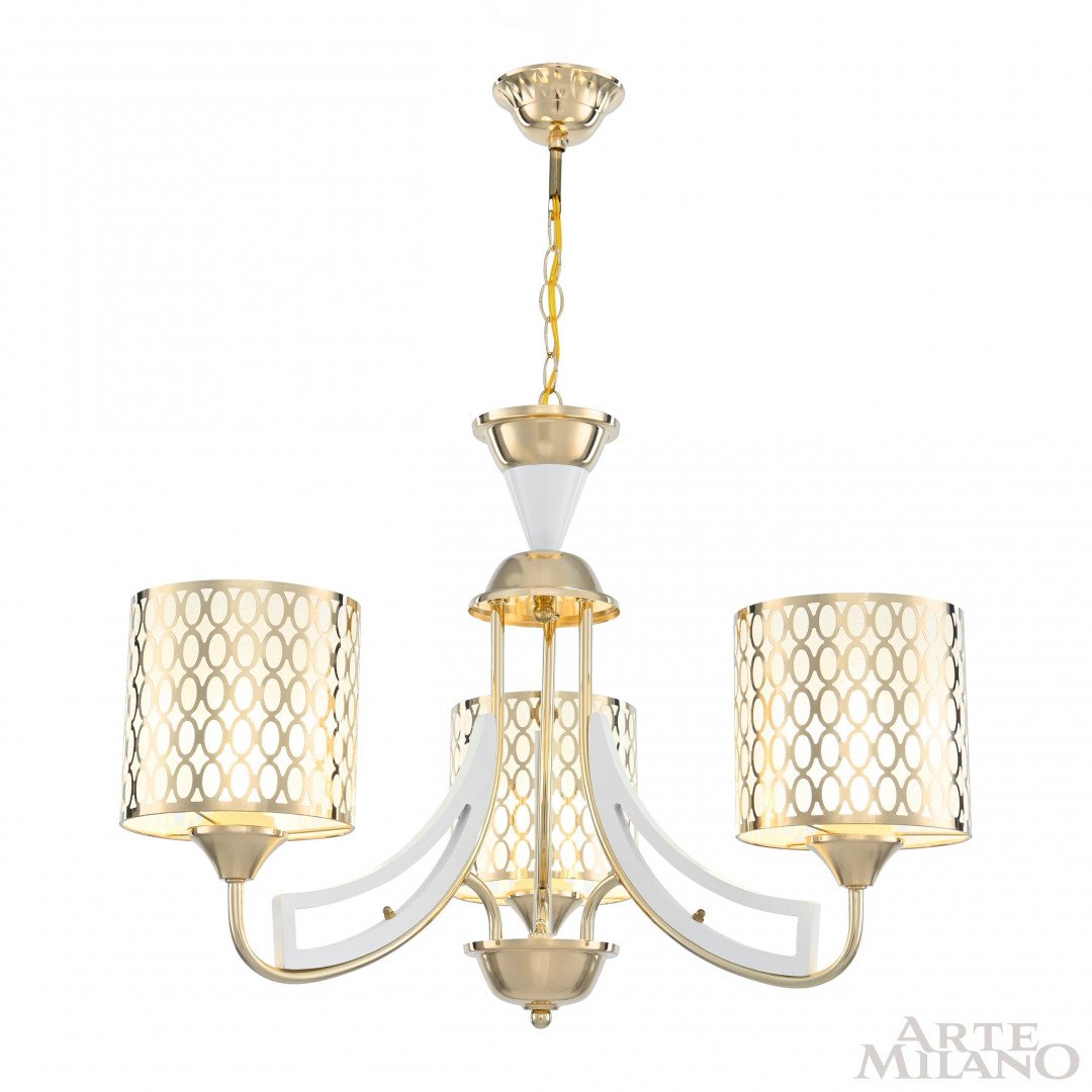 303387/3 Wh/Gd Подвесная люстра Arte Milano Florentia-3387 303387/3 Wh/Gd