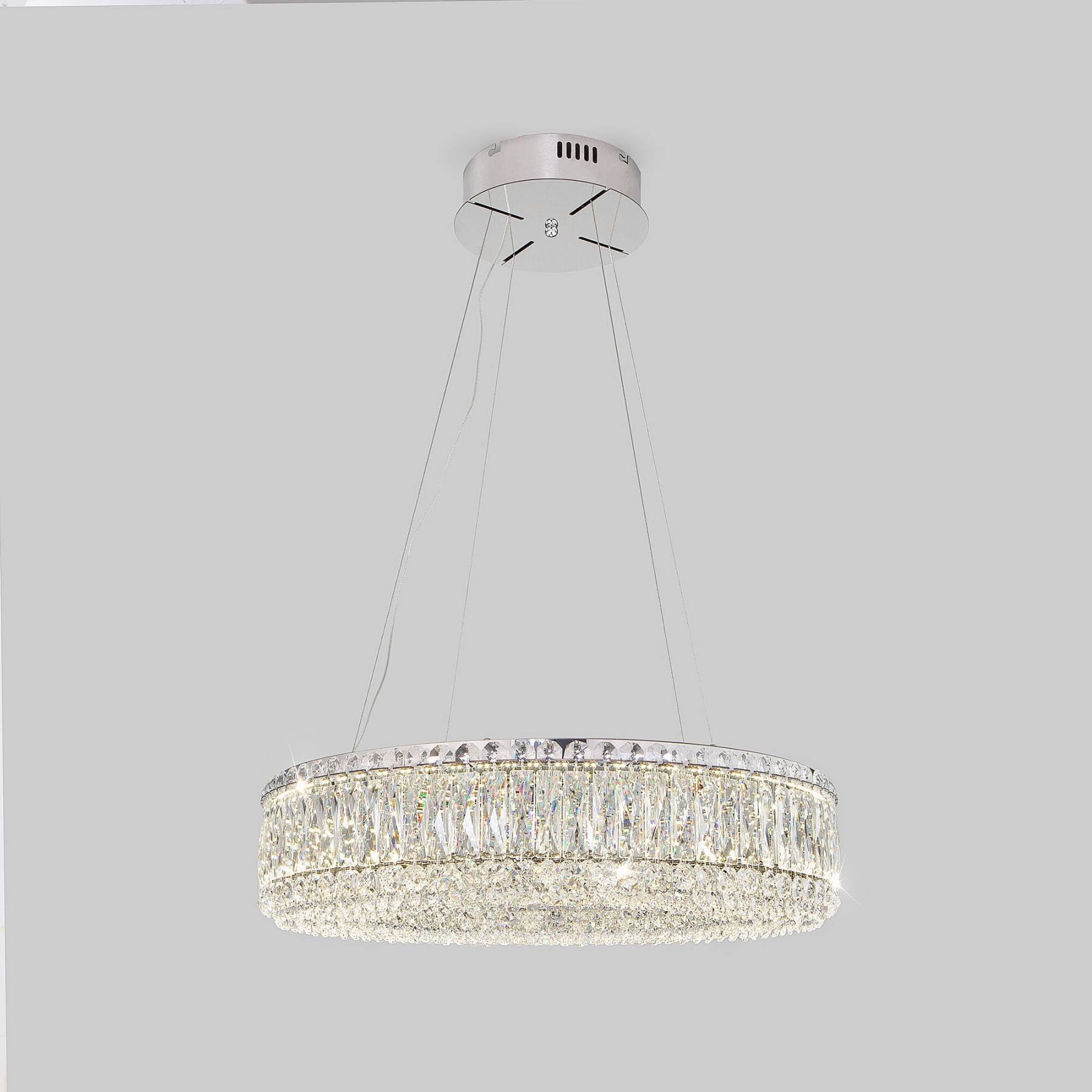 101007 LED хром Подвесная люстра Eurosvet Iride 101007 LED хром