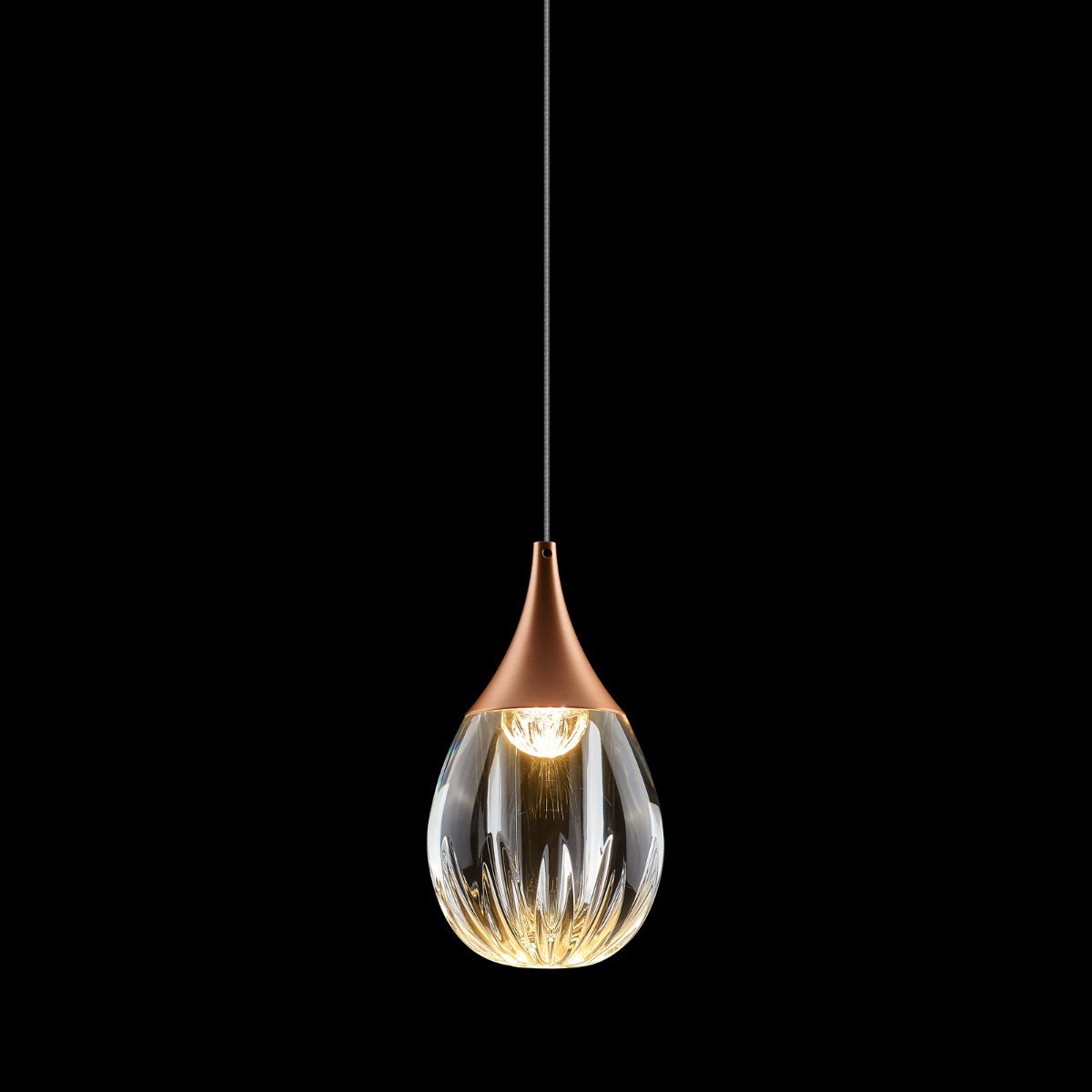 MD24001004-1A copper/clear Светильник подвесной Delight Collection Stilla MD24001004-1A copper/clear