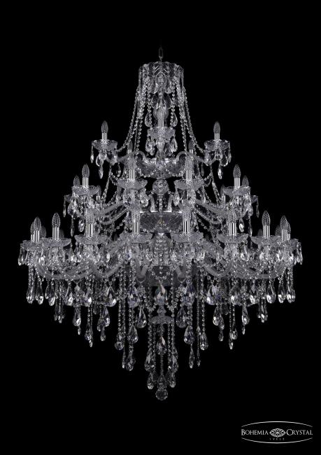 1415/20+10+5/460/3d Ni Подвесная хрустальная люстра 1415 Bohemia 1415/20+10+5/460/3d Ni