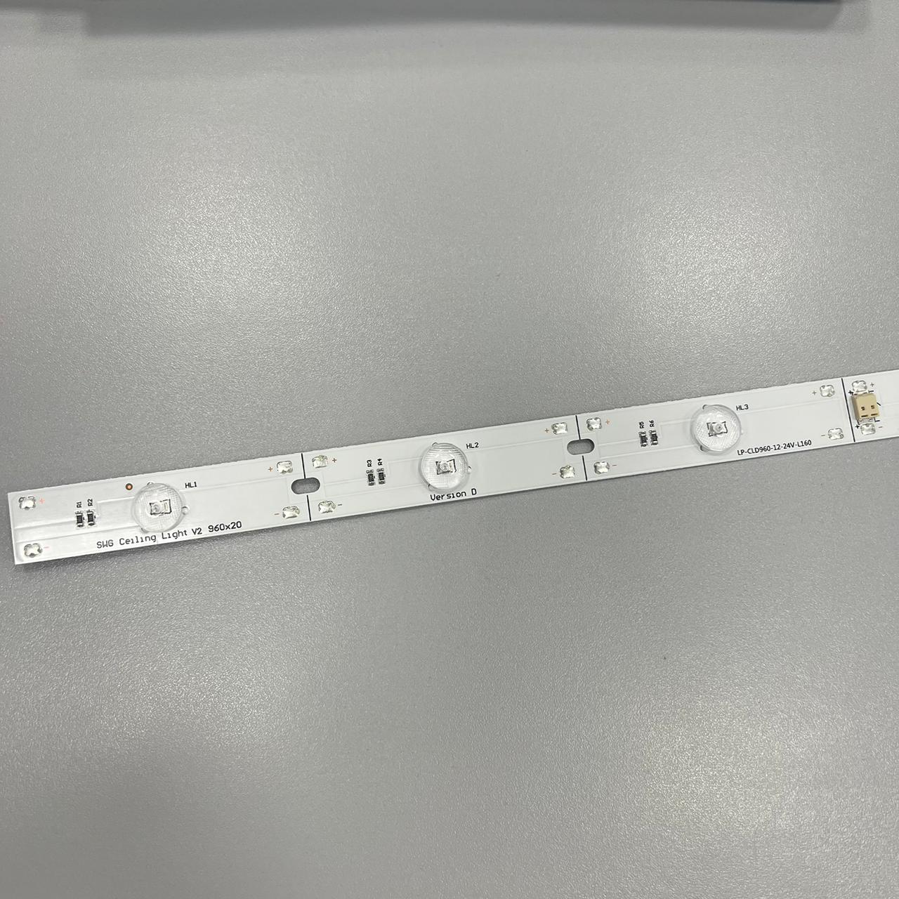00-00017844 Плата Ceiling vD V2, LED 2835 24V 12W 4000K, с линзой 160°, LP-CLD960-12-24V-L160-NW