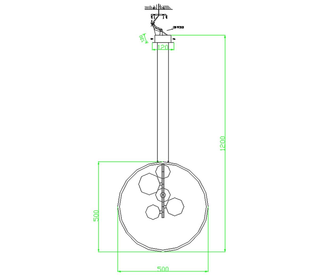 Подвесная люстра KINK Light Иона 09408-5A,19