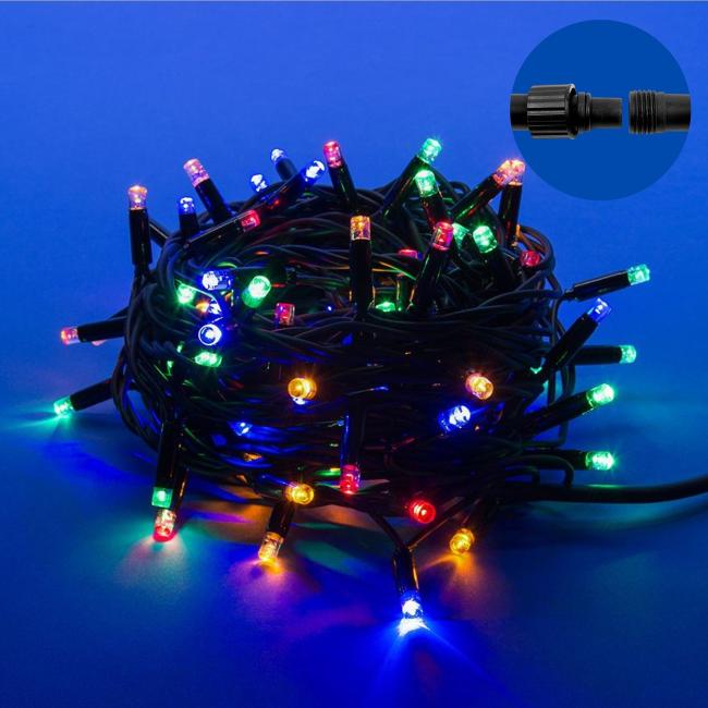 ULD-S1000-120/TBK MULTI IP67 Гирлянда светодиодная с эффектом мерцания, 10м Uniel ULD-S1000-120/TBK MULTI IP67