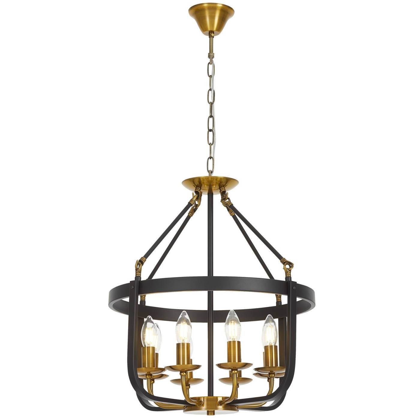 LDP 8024-8 BK+MD Подвесная люстра Lumina Deco Berling LDP 8024-8 BK+MD