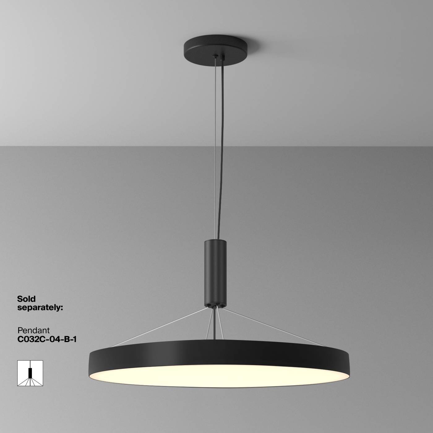 Светильник потолочный Maytoni Zon C032CL-90W3K-RD-B