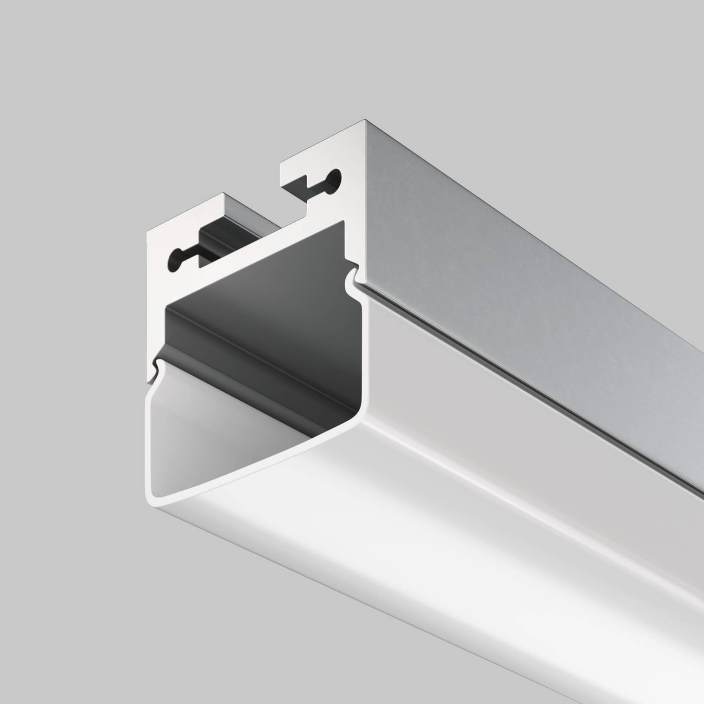 Алюминиевый профиль подвесной-накладной 20x20 Maytoni Алюминиевый профиль ALM-2020B-S-2M