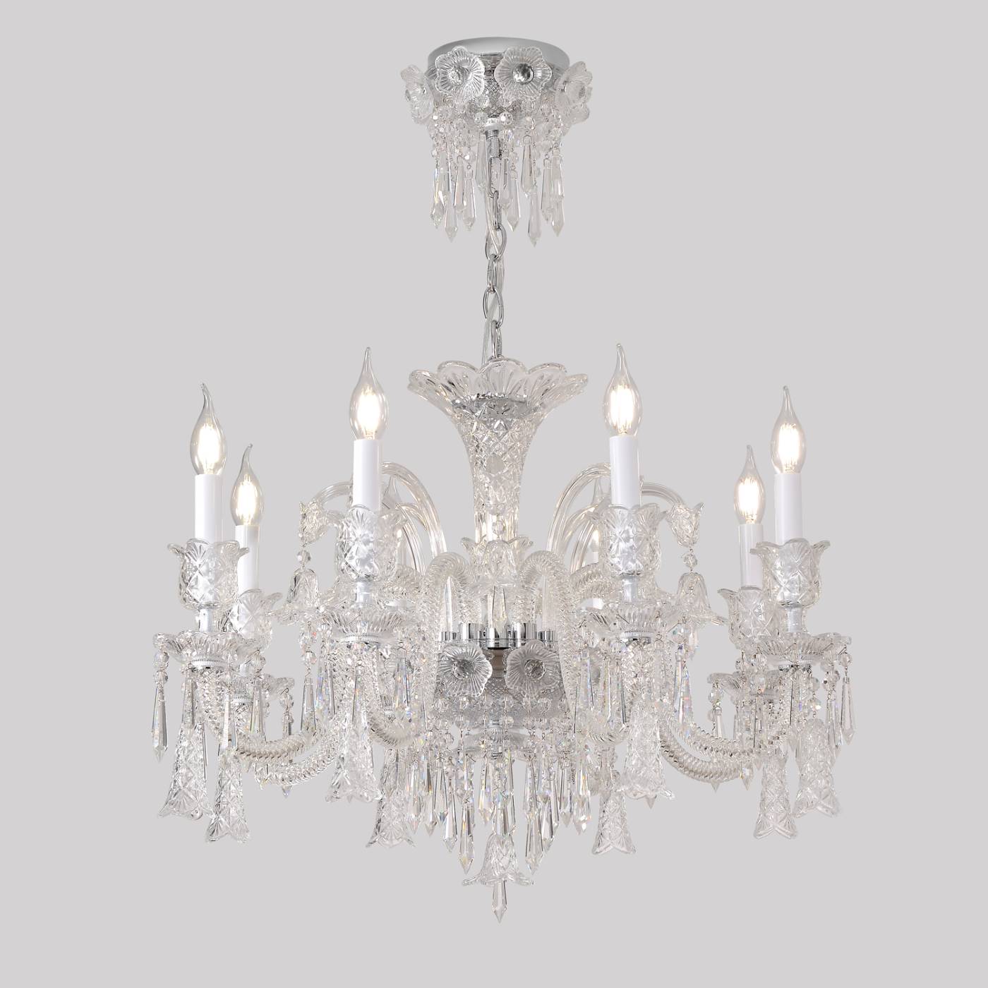 VERSAILLES SP8 CHROME Подвесная люстра VERSAILLES Crystal Lux VERSAILLES SP8 CHROME