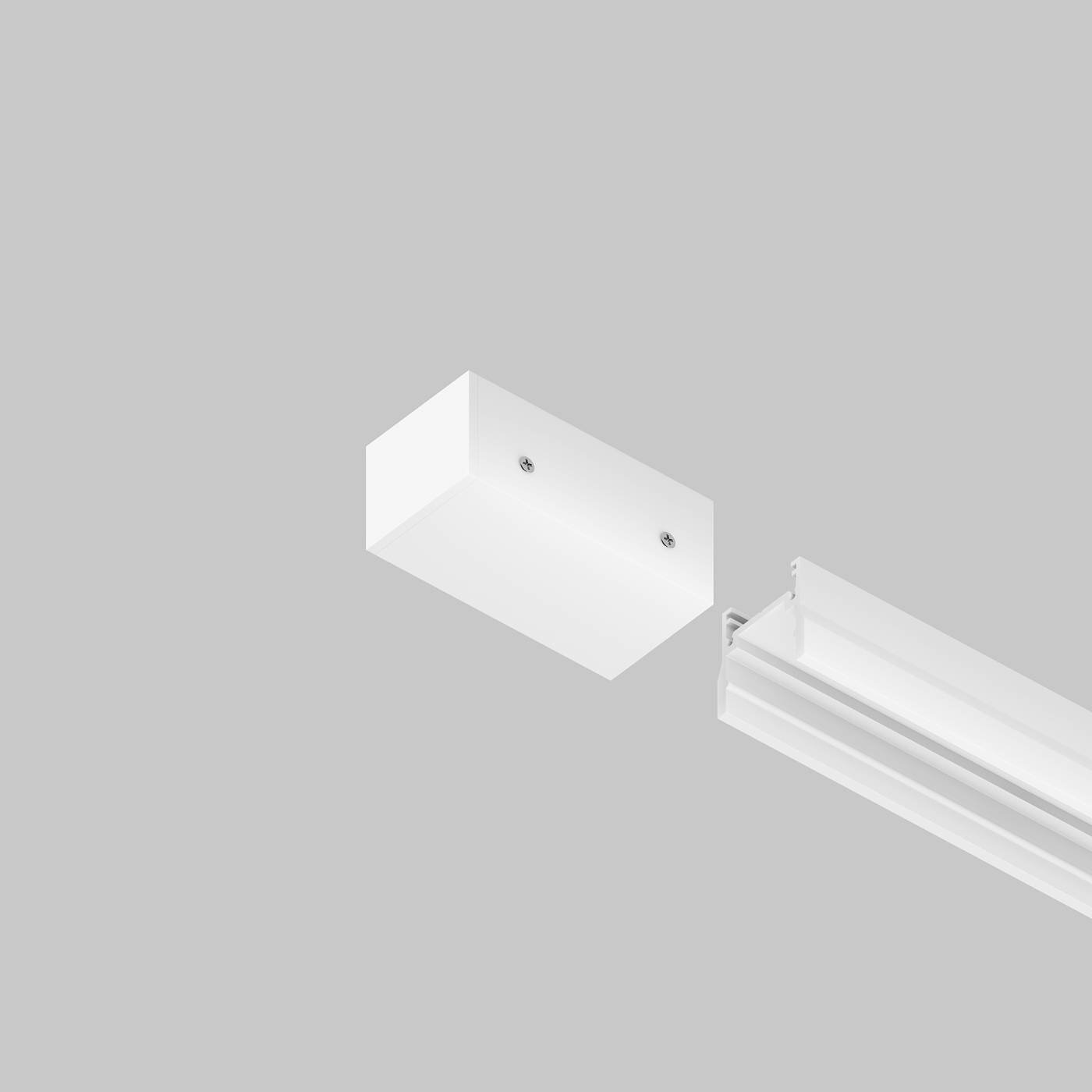 Заглушка к профилю Elasity IP Maytoni Комплектующие для уличной трековой системы Elasity IP O-TR001-EC-W