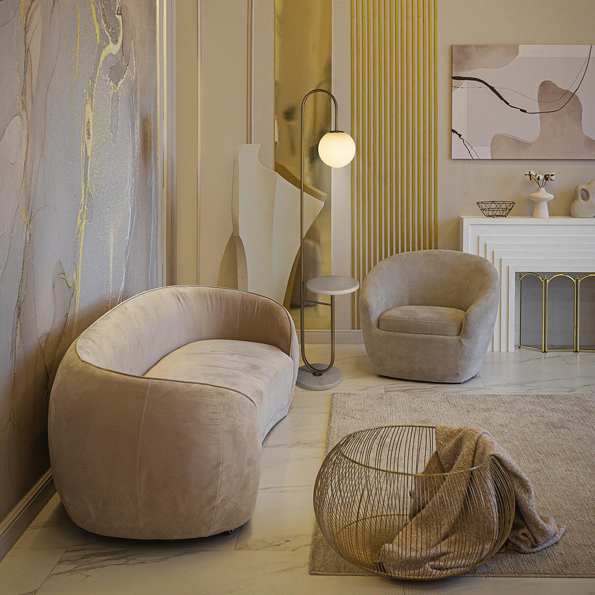 Торшер Loft It Sonni 10145 Gold