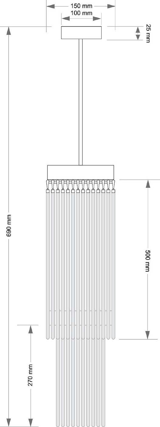 Светильник потолочный Kutek Filago FIL-ZW-4(Z)150/500