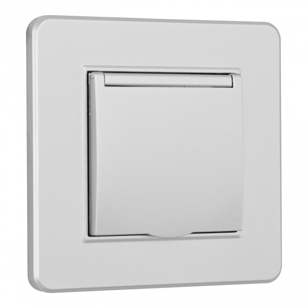 Розетка Arte Milano Set16-1 SET16-1-41-1 silver