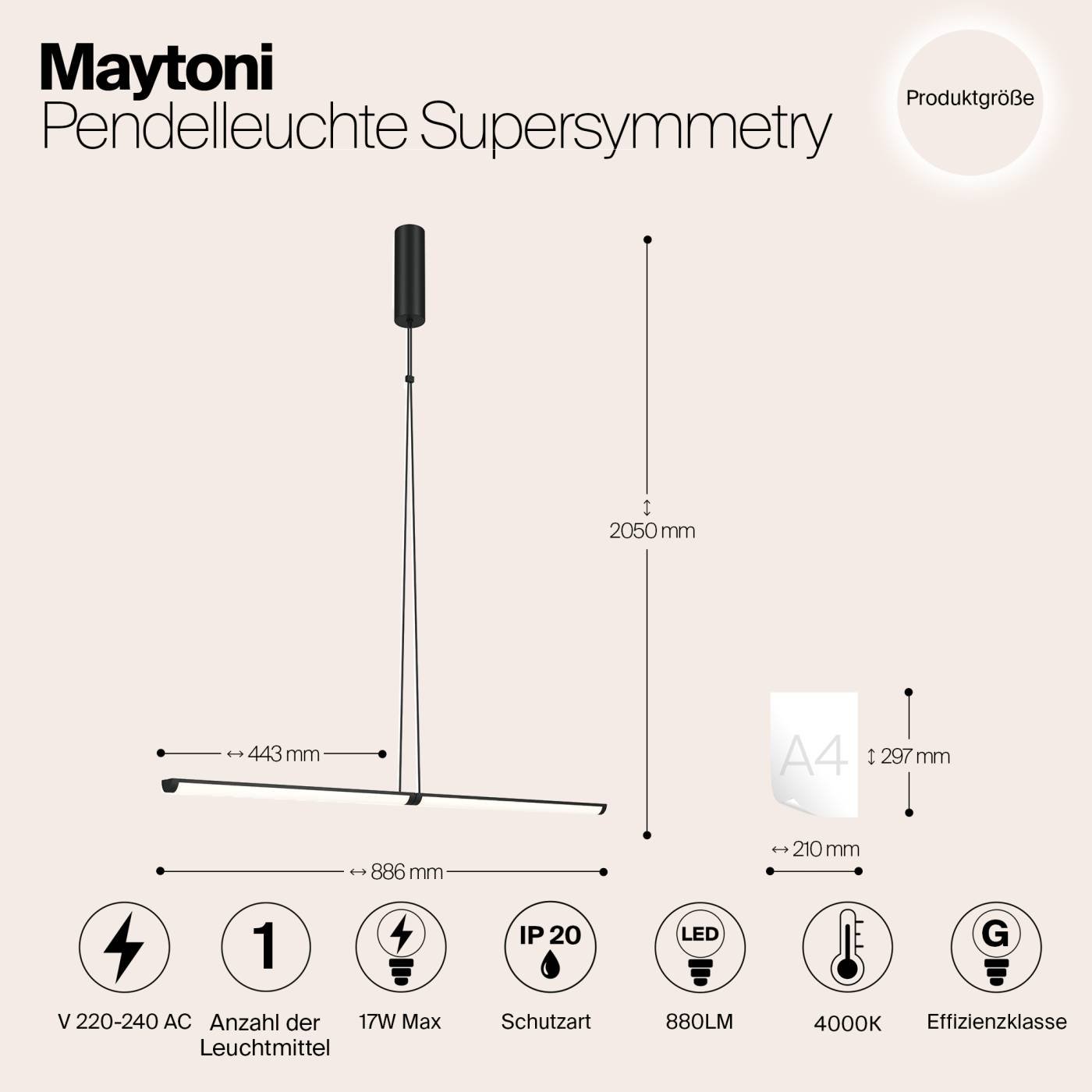 Светильник подвесной Maytoni Supersymmetry P096PL-L11BK