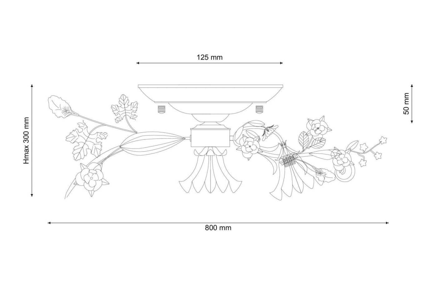 Fiori di rose 109.6.1 Потолочная люстра Lucia Tucci Fiori di rose Fiori di rose 109.6.1