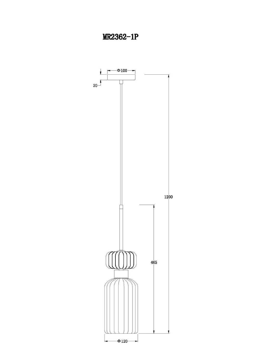 MR2362-1P Светильник подвесной MyFar Aubrey MR2362-1P