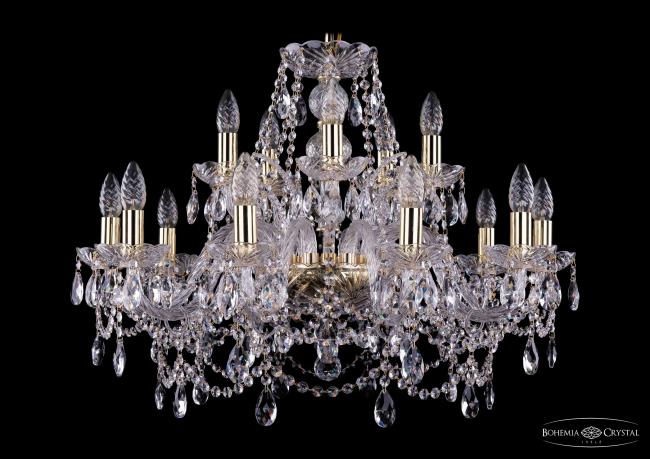1411/10+5/240 G Подвесная хрустальная люстра 1411 Bohemia 1411/10+5/240 G