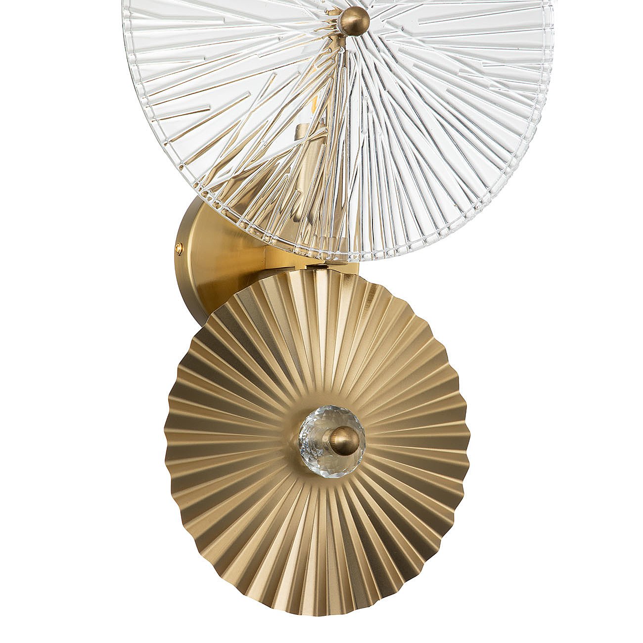 V000023 Настенное бра Indigo Miele 12021/B/1W Brass V000023