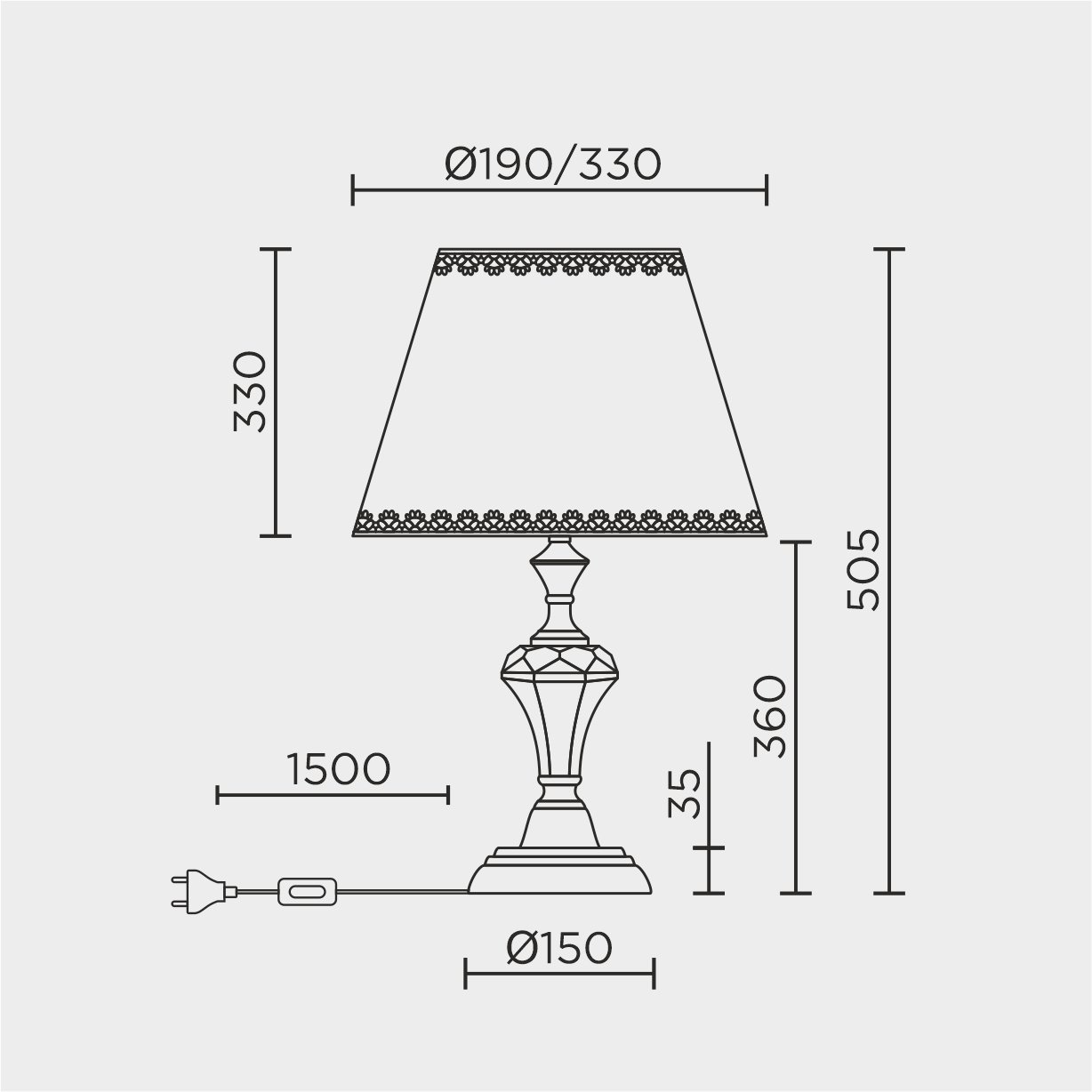 L9916 WG Настольная лампа L LED4U L9916 WG