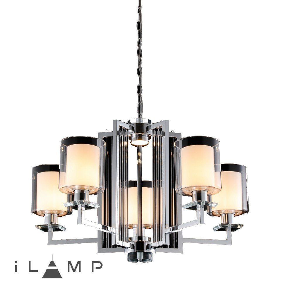 RM6201-5 CR+CL Подвесная люстра iLamp King RM6201-5 CR+CL