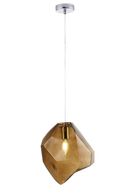 NUESTRO SP1 CHROME/BROWN Светильник подвесной Crystal Lux Nuestro NUESTRO SP1 CHROME/BROWN