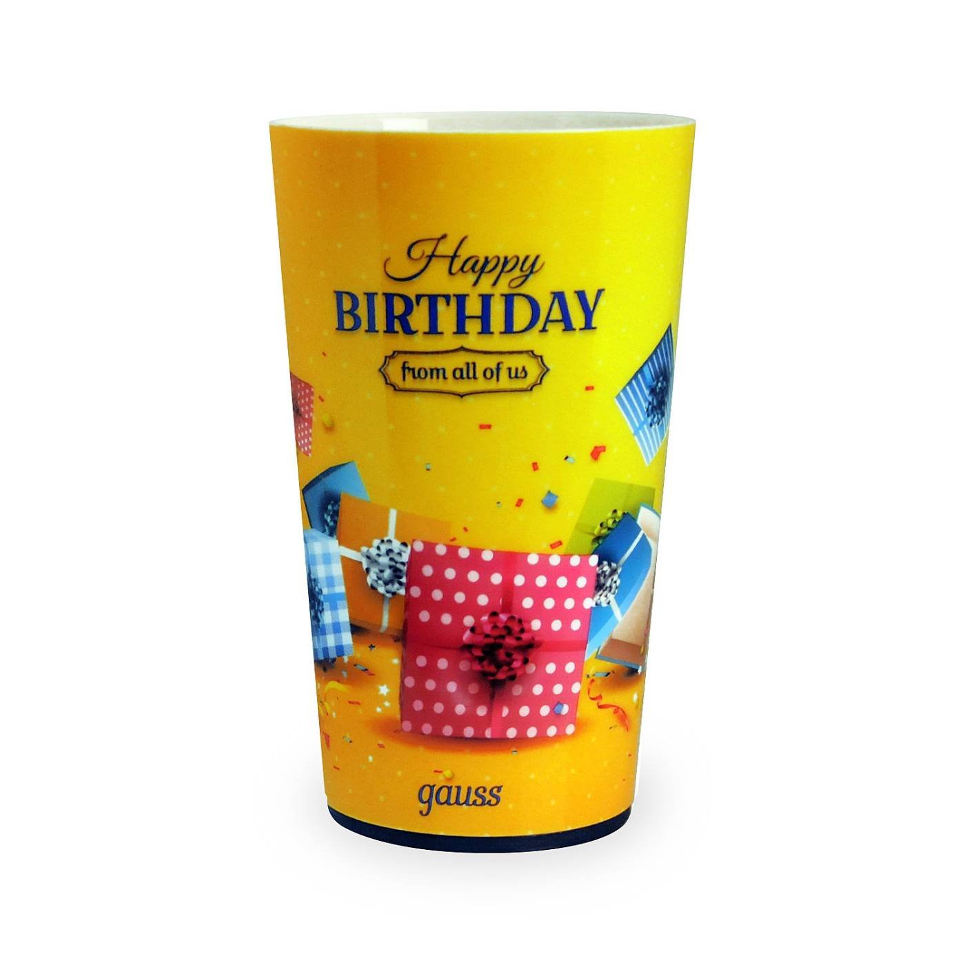 Стакан с подсветкой модель LCUP Birthday 3XLR44 Gauss LC002
