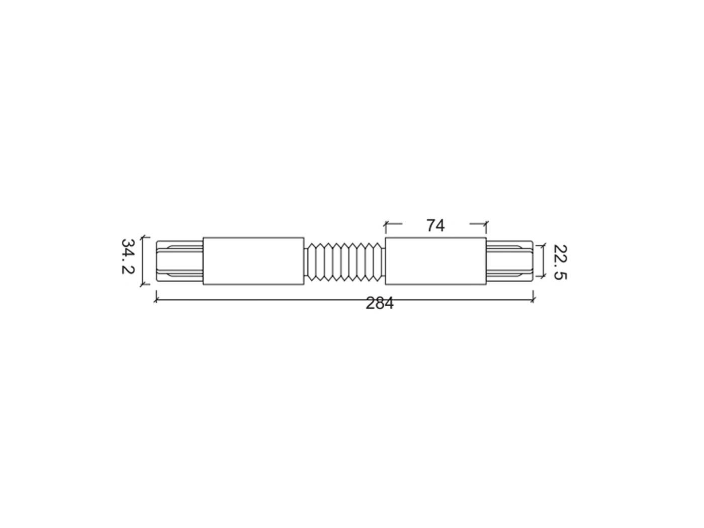 00-00008643 Коннектор Однофазный трек SWG DesignLed 00-00008643