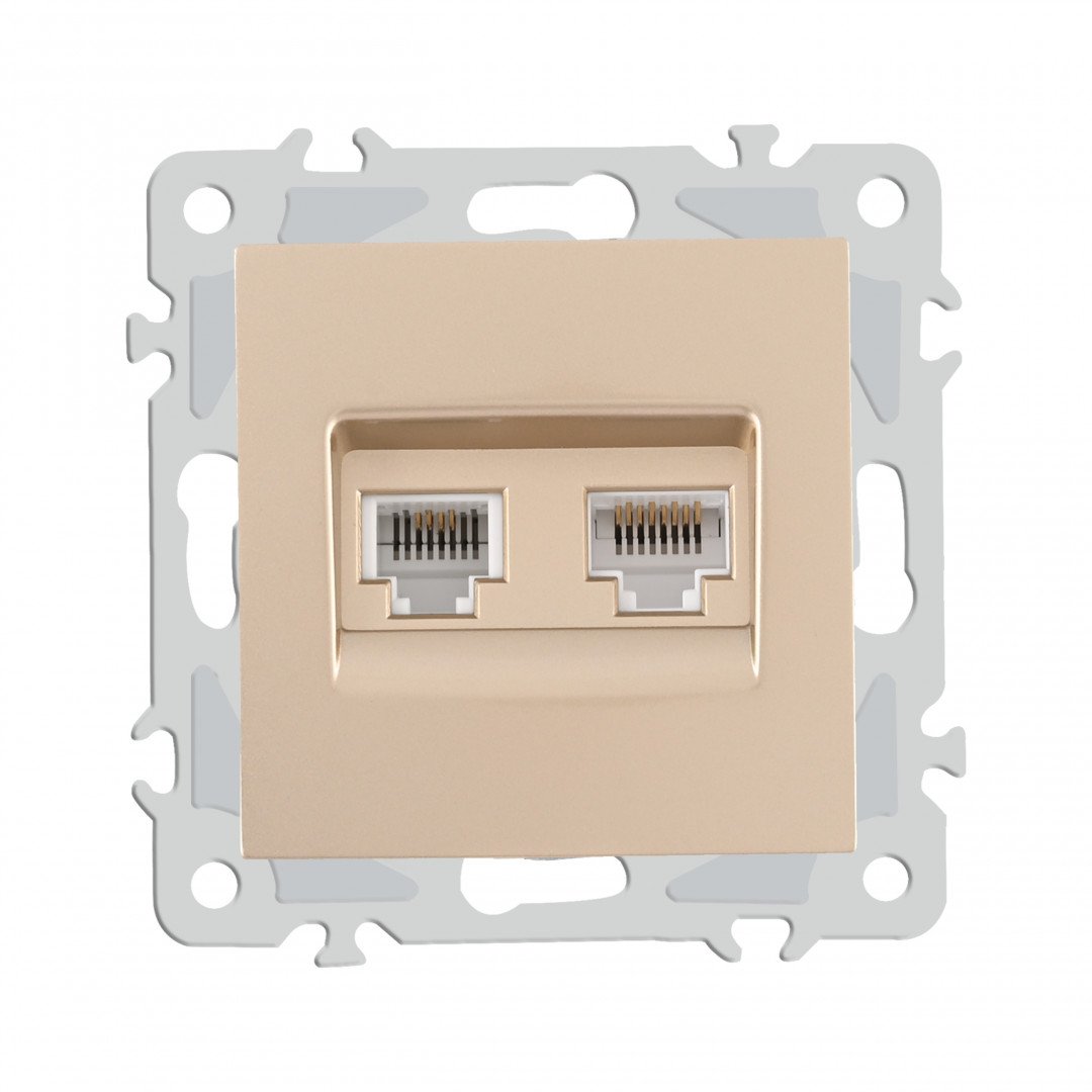 Розетка Arte Milano Am-206 206.44-1.shampan