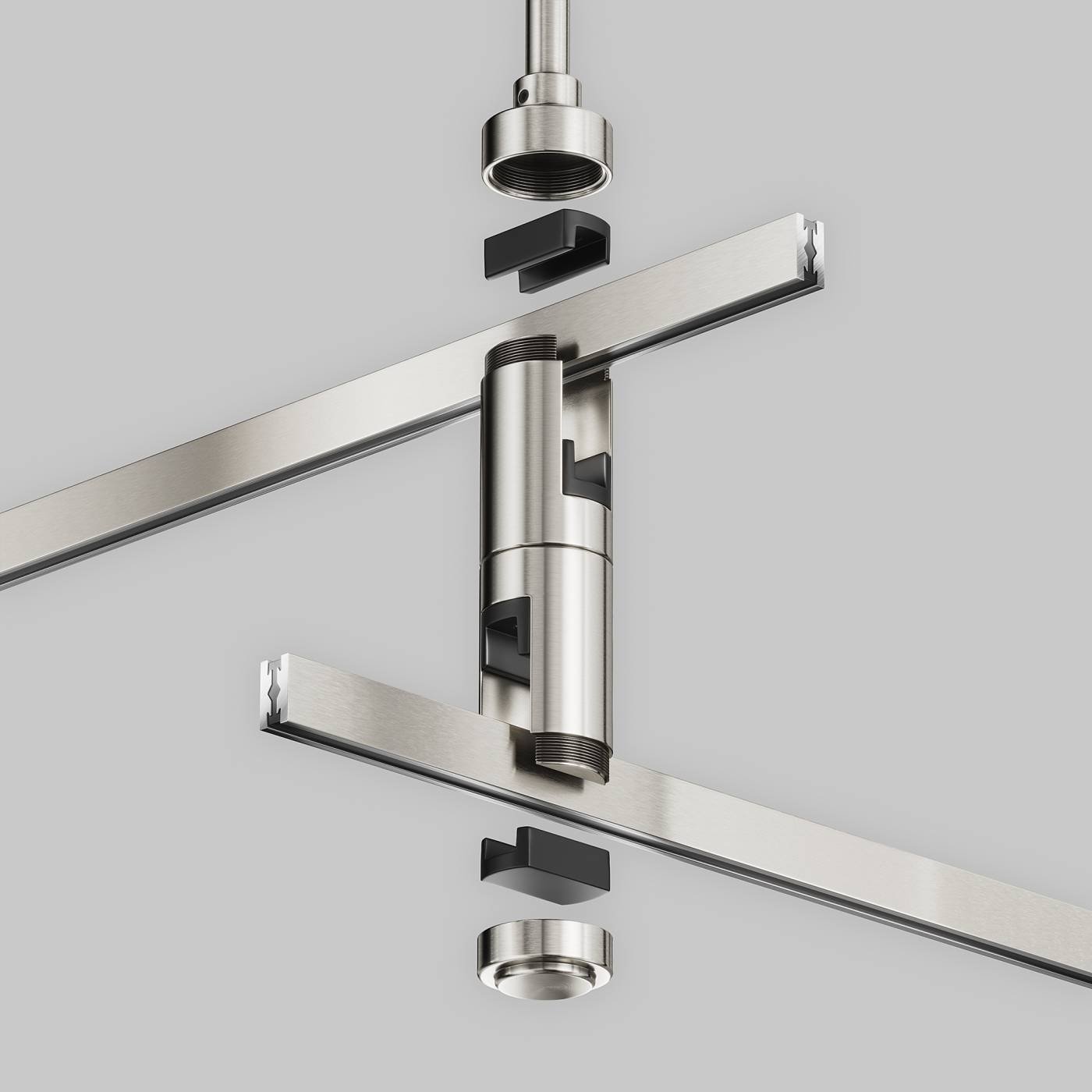 Крепление потолочное двойное Short 78мм Maytoni Accessories for tracks Flarity TRA156C-D1-PT