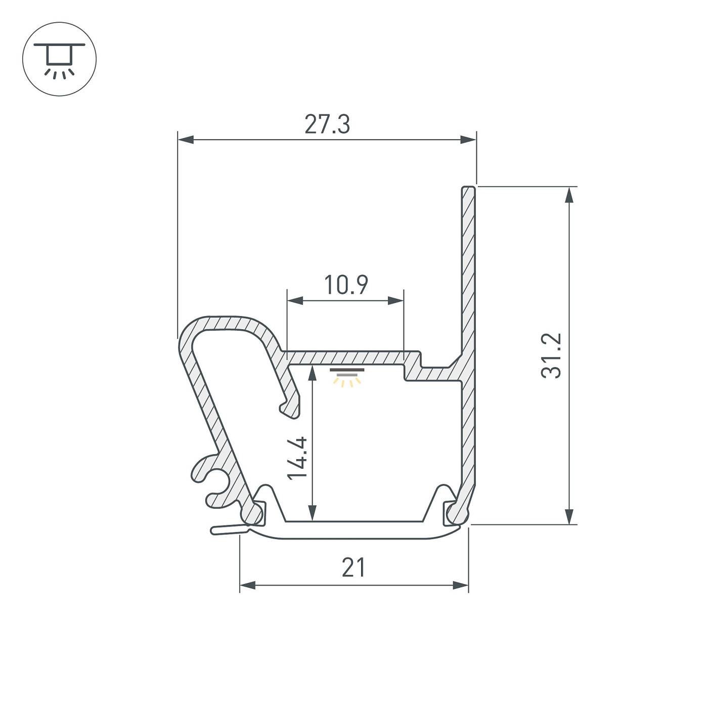 Профиль Arlight 040701