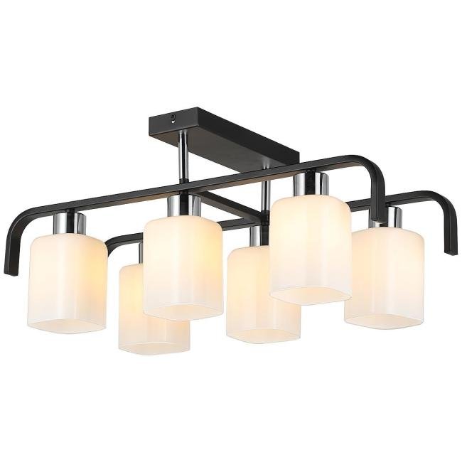 MD.51538-6-S-BK+CH Потолочная люстра IMEX MD.51538-6-S-BK+CH