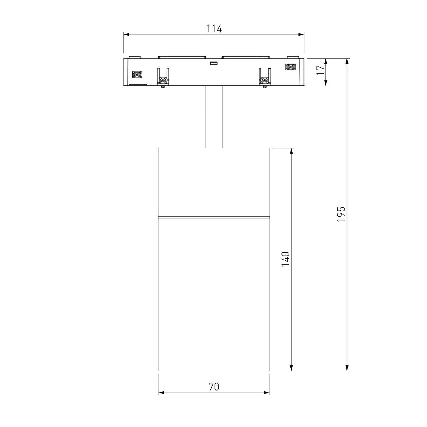 Трековый светильник Elektrostandard Slim Magnetic Slim Magnetic Трековый светильник 20W 4200K Comfi (чёрный) (?800мм) 85187/01