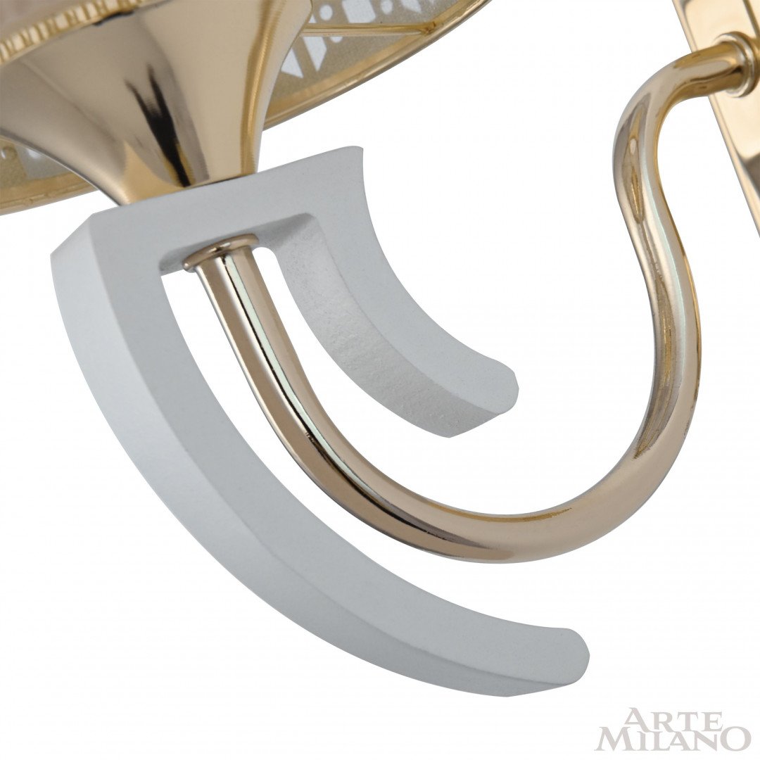 308857/1W Wh/Gd Настенное бра Arte Milano Florentia-8857 308857/1W Wh/Gd