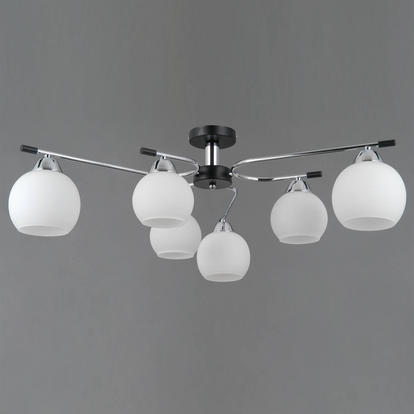 Потолочная люстра ILLUMICO IL0638-6CSQ-24 CR BK LIBRA