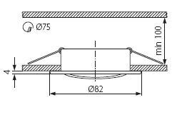 2787 Встраиваемый светильник Kanlux Vidi 2787