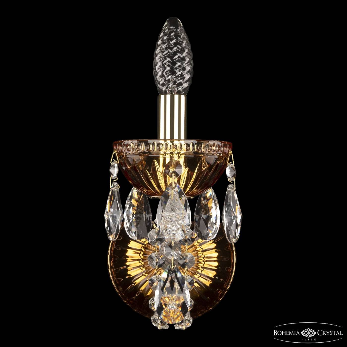 5402B/1/141 G Amber/M-1G Настенное бра Bohemia 5402 5402B/1/141 G Amber/M-1G
