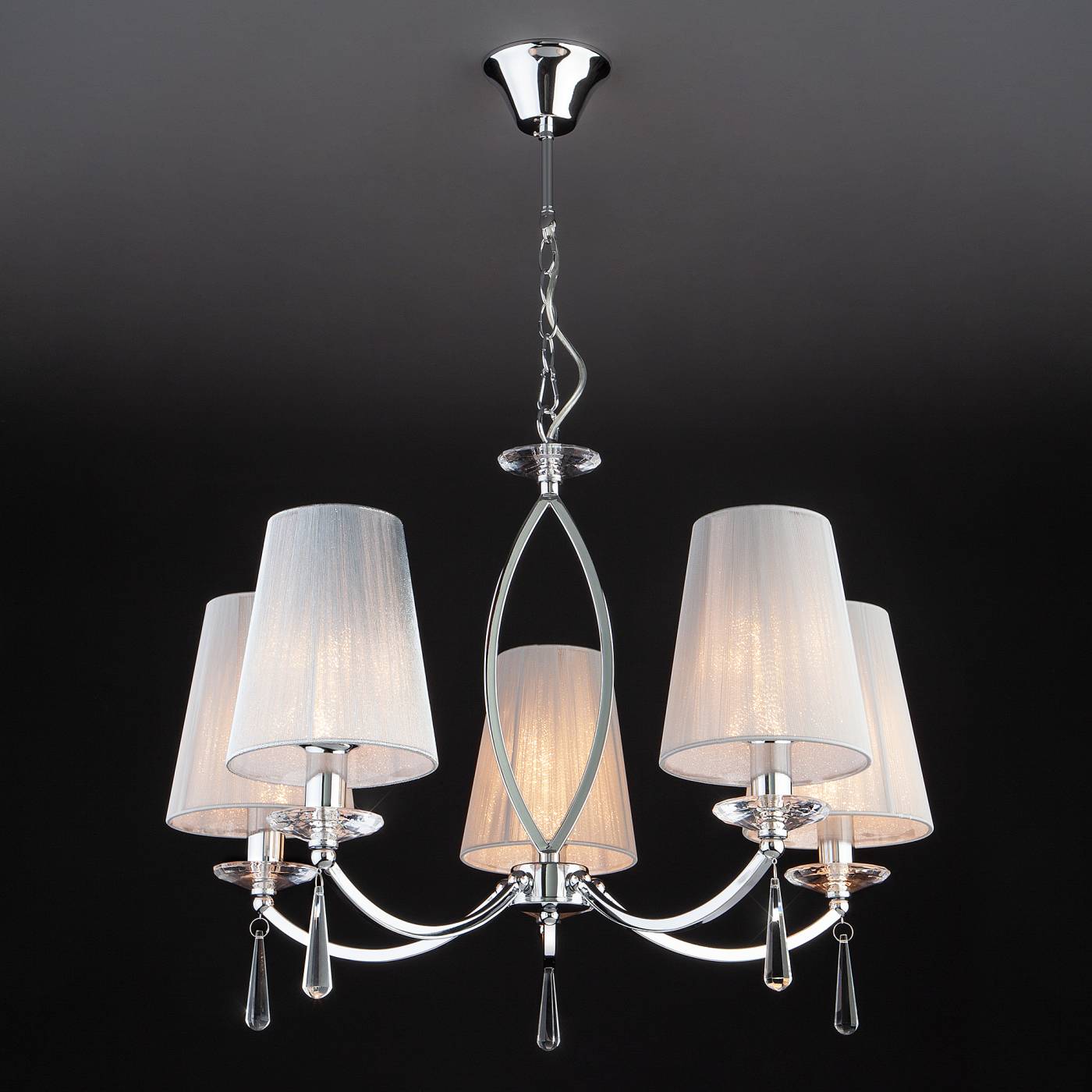 60079/5 хром Подвесная люстра Eurosvet Valery 60079/5 хром